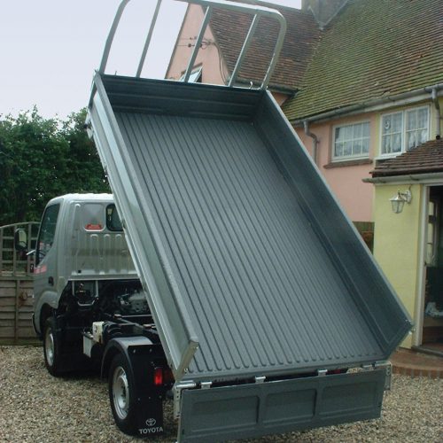 A truck bed showing the Speedliner® surface lining