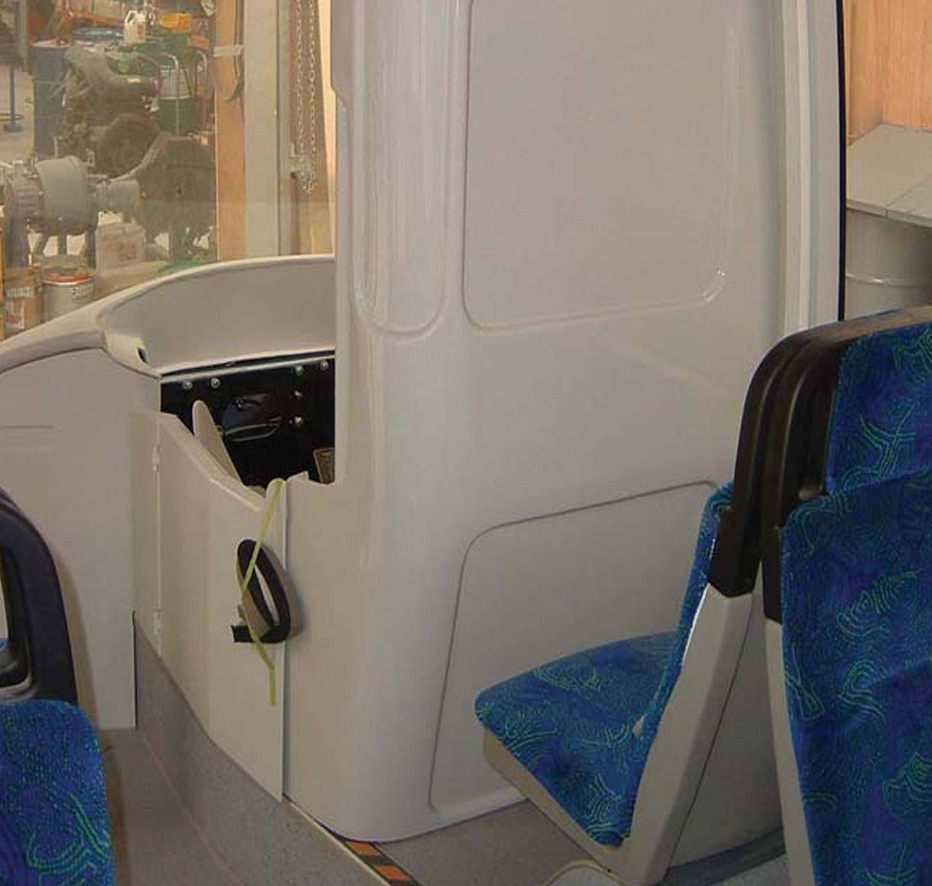 fibreglass moulding for bus interior