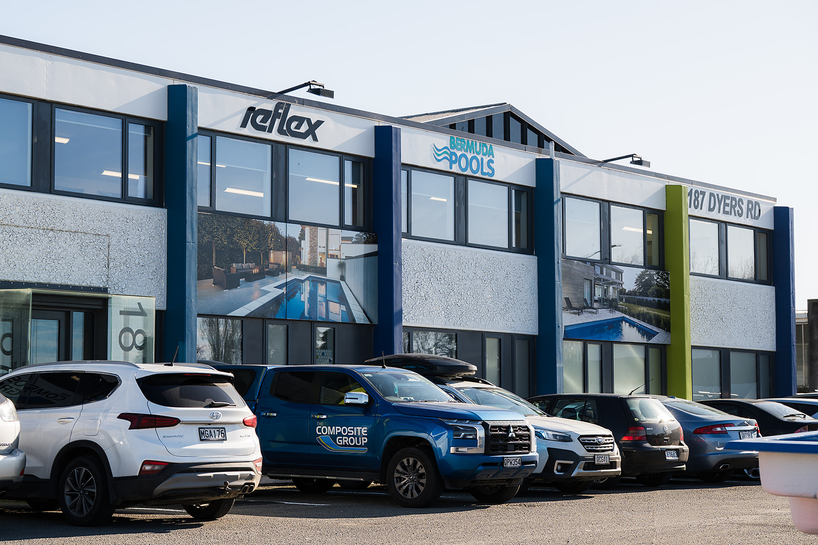 The Composite Group & Bermuda Pools Factory and Showroom in Christchurch