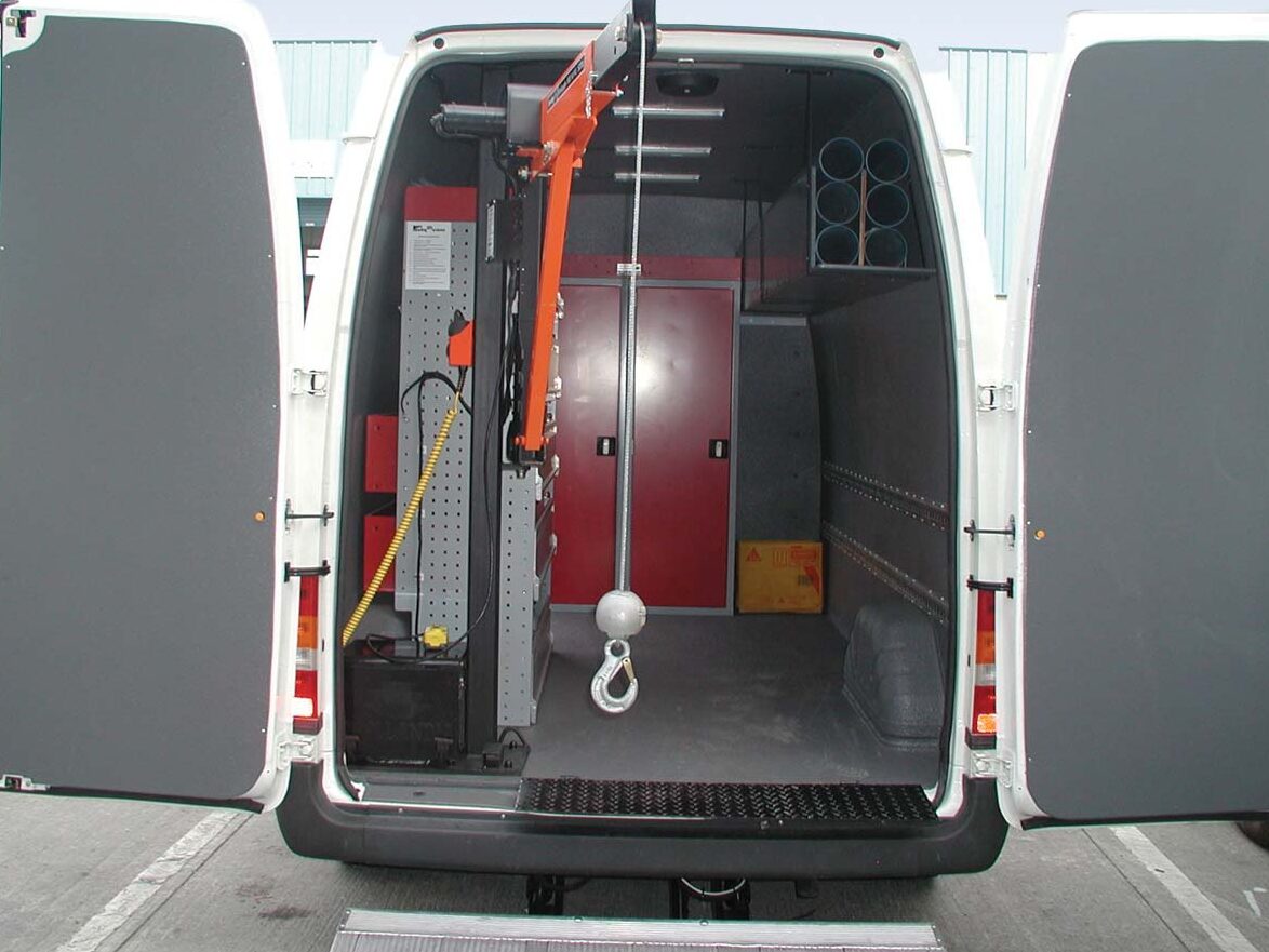 Speedliner in van interior