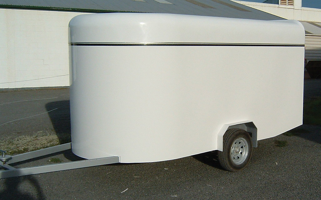 Fibregass sheet used on a utility trailer