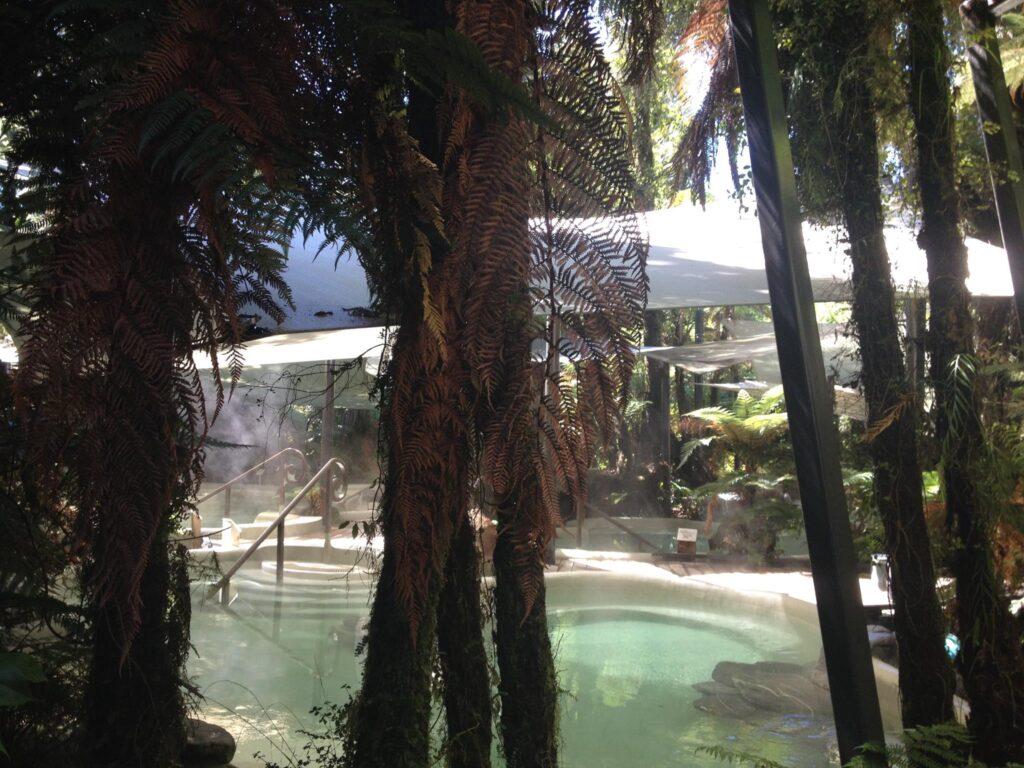 The finished hot pools at Franz Josef