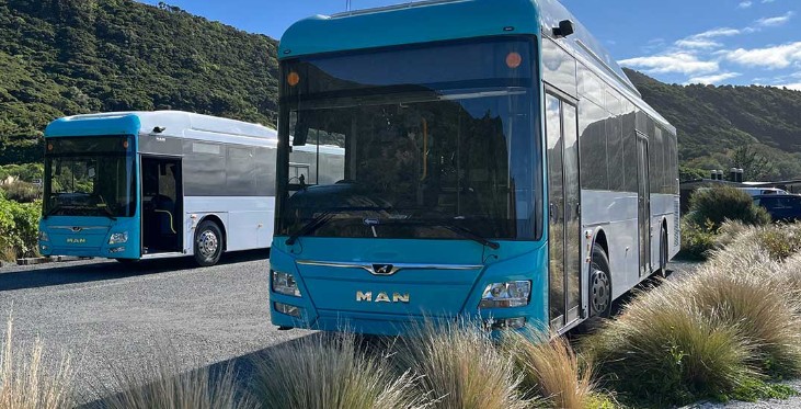 MAN bus with custom fibreglass bus parts