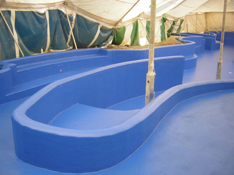 Fibreglass lining complete